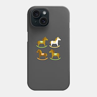 Rocking horses pattern Phone Case