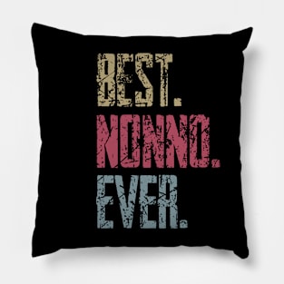 Vintage Best Nonno Ever Retro Funny Quotes Happy Fathers Day Pillow