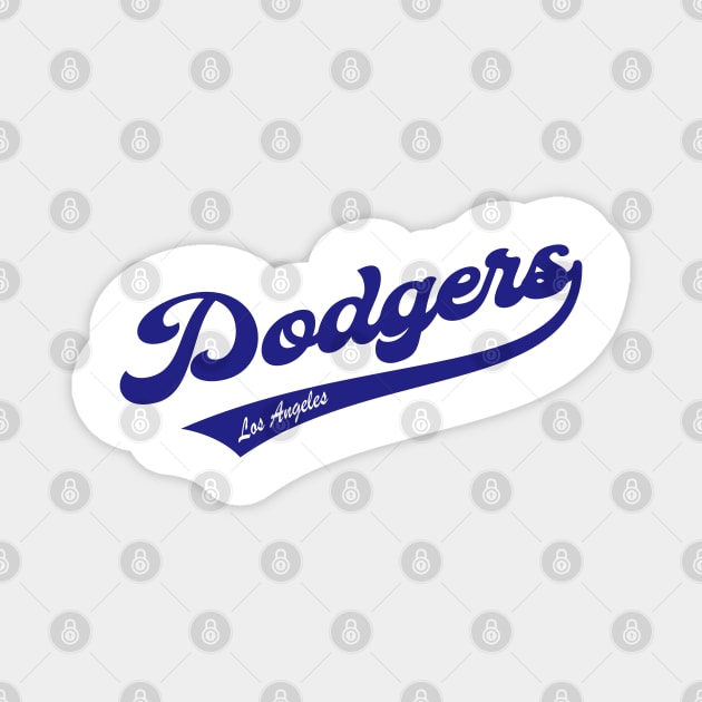 Los Angeles Dodgers Magnet by Cemploex_Art