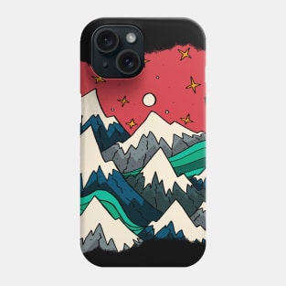 Cold winter waves Phone Case