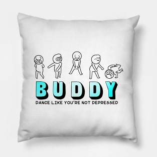 Buddy - Dance white Pillow