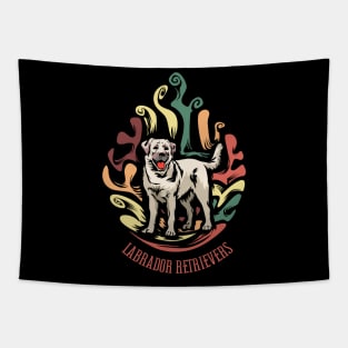 Labrador Dog | Retro design for Dog Lovers Tapestry