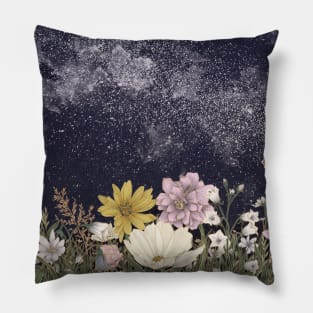 Galaxy in Bloom Colour Version Pillow