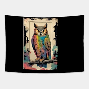 The One and Only Great Horned Owl Tapestry