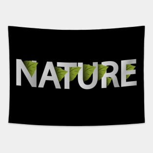 Nature being in nature typography design Tapestry