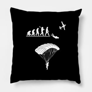 Skydiving Evolution Skydiver Parachuting Lover Pillow