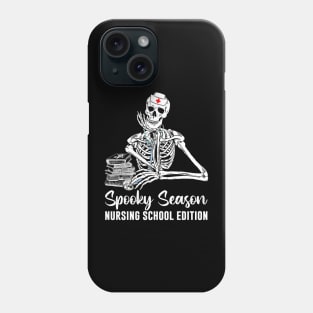 Nursing School Student Halloween Skeleton Phone Case