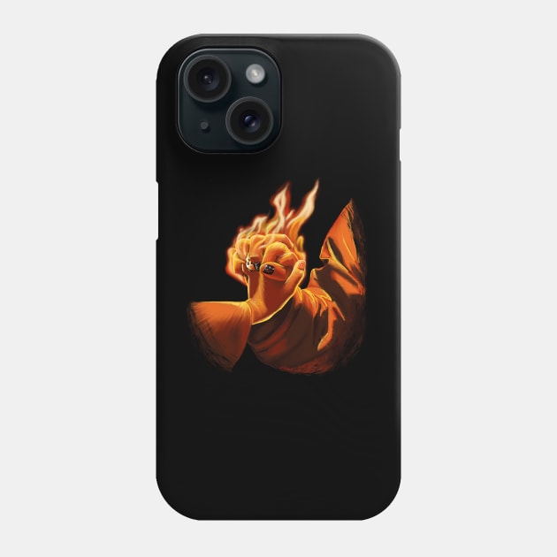 Spuffy Hands (black background) Phone Case by bengman