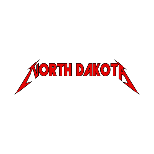 North Dakota - Typography Art T-Shirt