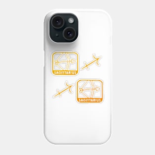 Sagittarius Birth Sign - Yellow Phone Case