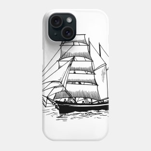 sailing ship Phone Case