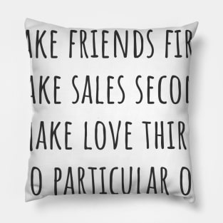 No Particular Order Pillow