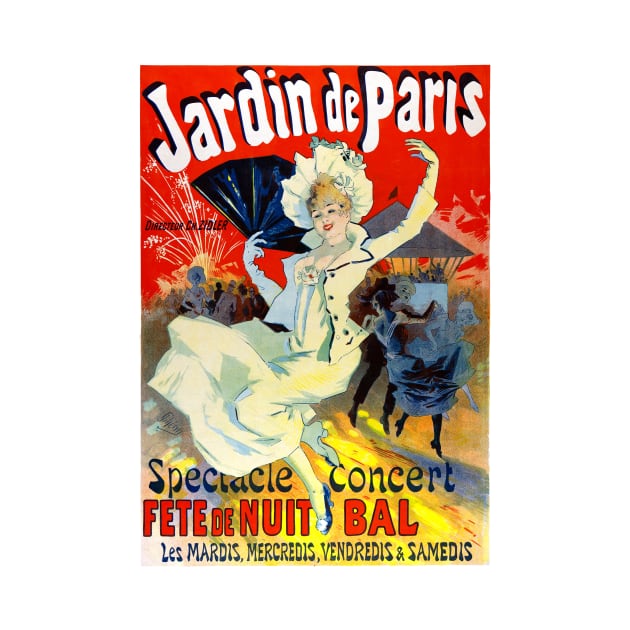 Vintage Travel Poster France Jardin de Paris by vintagetreasure