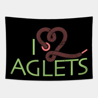 I Love Aglets Tapestry