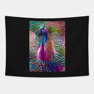 STUNNING SURREAL PEACOCK Tapestry