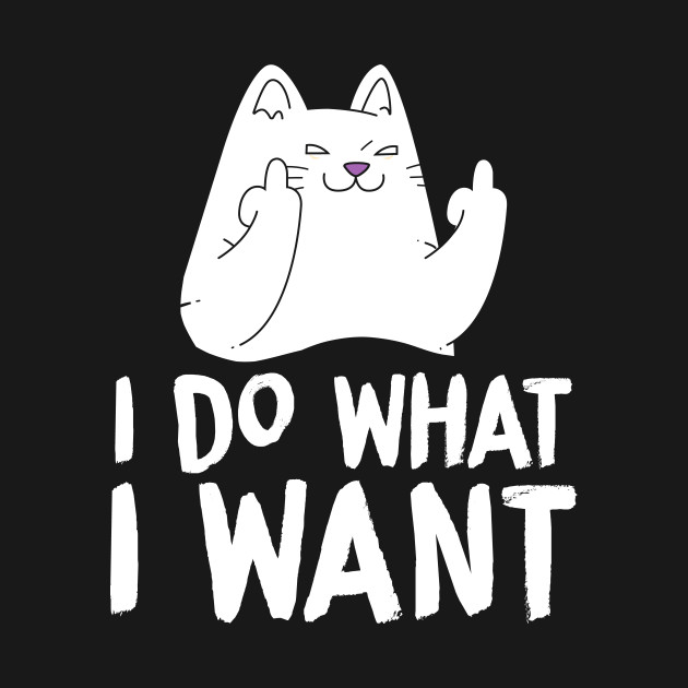 Disover I Do What I Want With My Cat Funny Cat - I Do What I Want Cat - T-Shirt