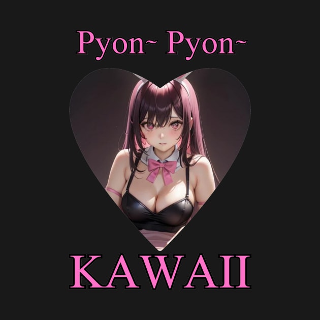 Bunny Pyon Pyon Kawaii Anime Girl by Clicks Clothes