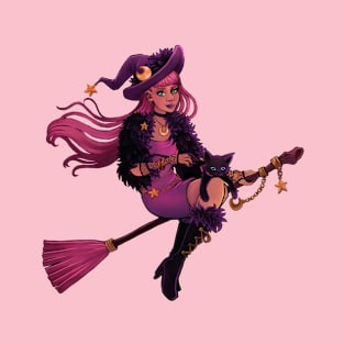 Pink Witch-Purple Dusk T-Shirt