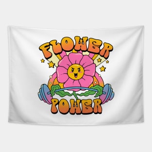 Flower Power Back Print Tapestry