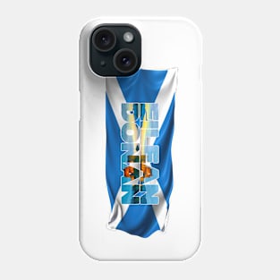 EILEAN DONAN - Castle Scotland with Flag Phone Case