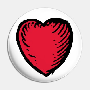 Heart - Medieval Graphic Pin