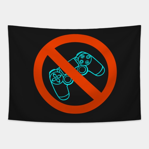 Anti-PS4 Tapestry by LefTEE Designs