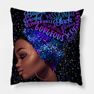 Taurus Girl Shirt Black Queen Was Born in Taurus Birthday Gifts Pillow