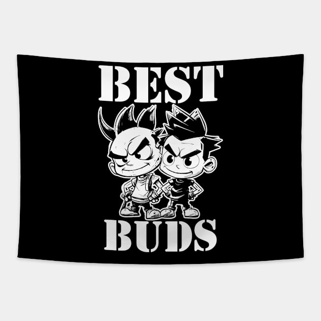 Best Buds - For Buddies, Best Friends and Mates Tapestry by Graphic Duster