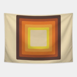 Retro 70s Style Square Mid Century Modern Tapestry