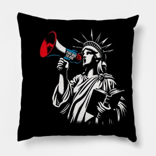 Trump 2024 - TOO BIG TO RIG - Funny Trump Quote US Election Pillow