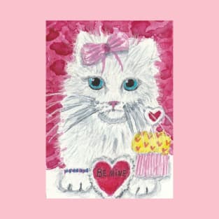 Valentine Be Mine Kitten cat T-Shirt