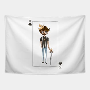 King of Clubs Tapestry