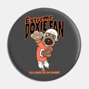 Funny Cute Doxie Dachshund Dog Football Pin