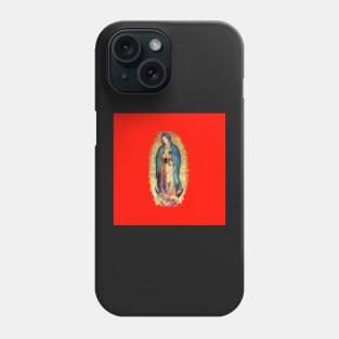 Our Lady of Guadalupe Virgin Mary Tilma Red Phone Case