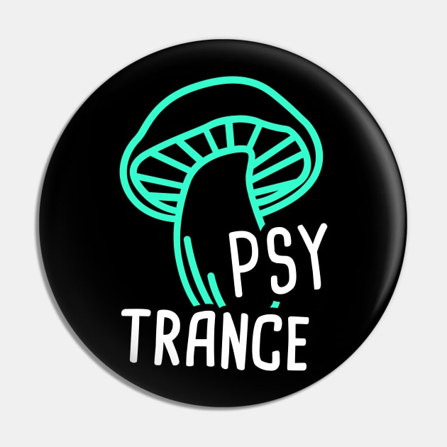 Psytrance - Electronic Music Trance Raver EDM Pin by MeatMan