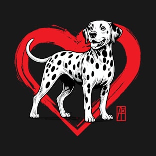 I Love My Dalmatian - I Love my dog - Energetic dog T-Shirt