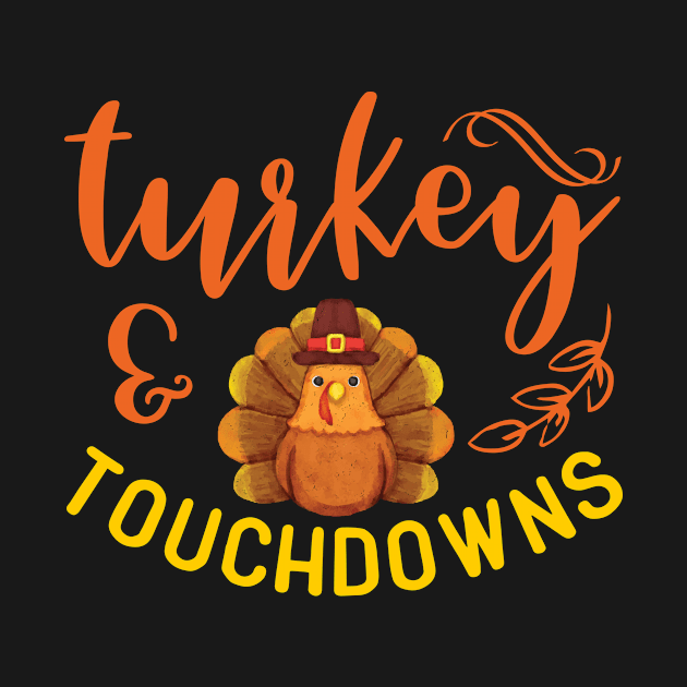 Turkey and Touchdowns - Thanksgiving by CreationsForYou