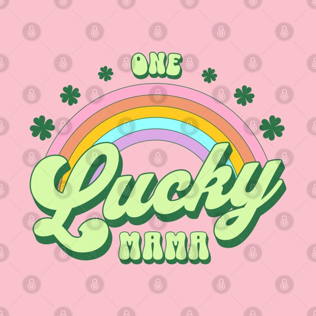 One Lucky Mama St Patricks Day Kawaii Rainbow by PUFFYP