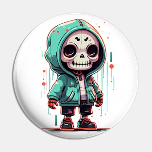 Stylish Skeletal Vibes: Limited Edition Hoodie Pin