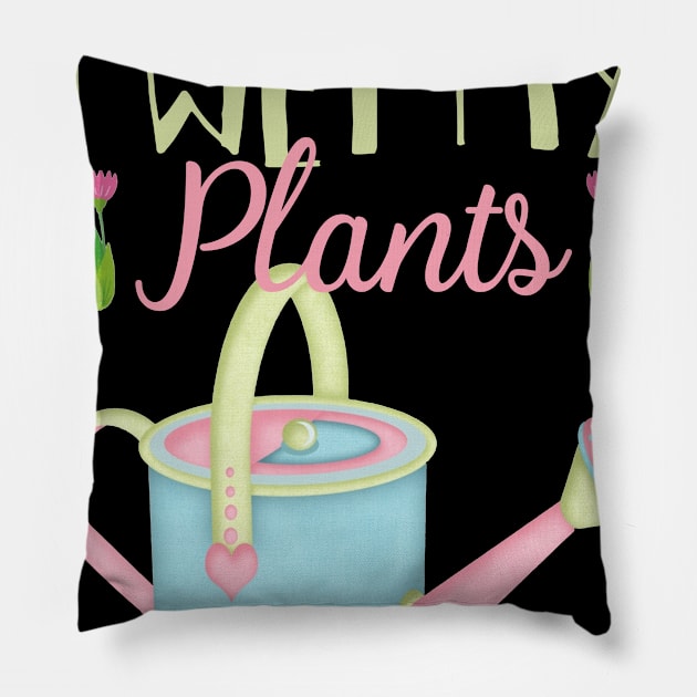 Gardening T-shirt Flower Garden Mother_s Day Gifts Pillow by Simpsonfft