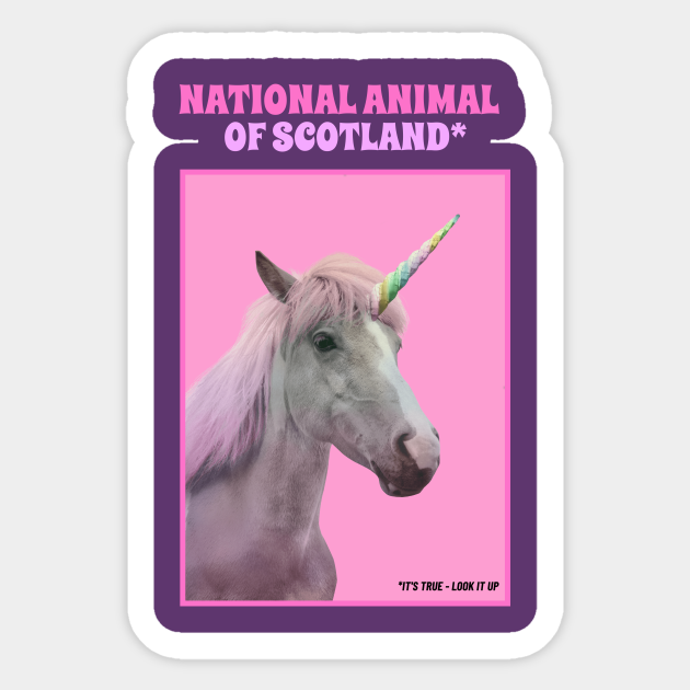 UNICORN NATIONAL ANIMAL OF SCOTLAND - Unicorn Scotland - Sticker | TeePublic UNICORN NATIONAL ANIMAL OF SCOTLAND - Unicorn Scotland - Sticker | TeePublic