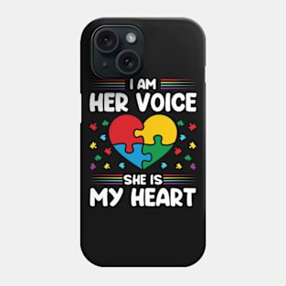 I Am His Voice He Is My Heart Phone Case