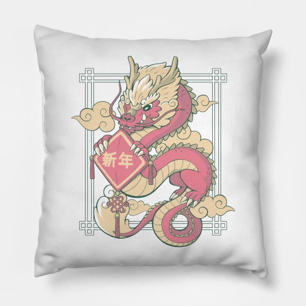 The Year Of The Dragon Pillow by xMorfina