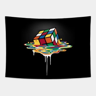 Melted Rubik's Cube Tapestry