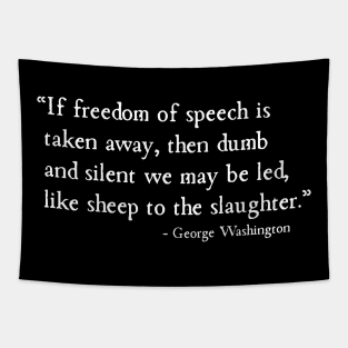 Freedom Of Speech Taken Away Sheep To Slaughter George Washington Tapestry