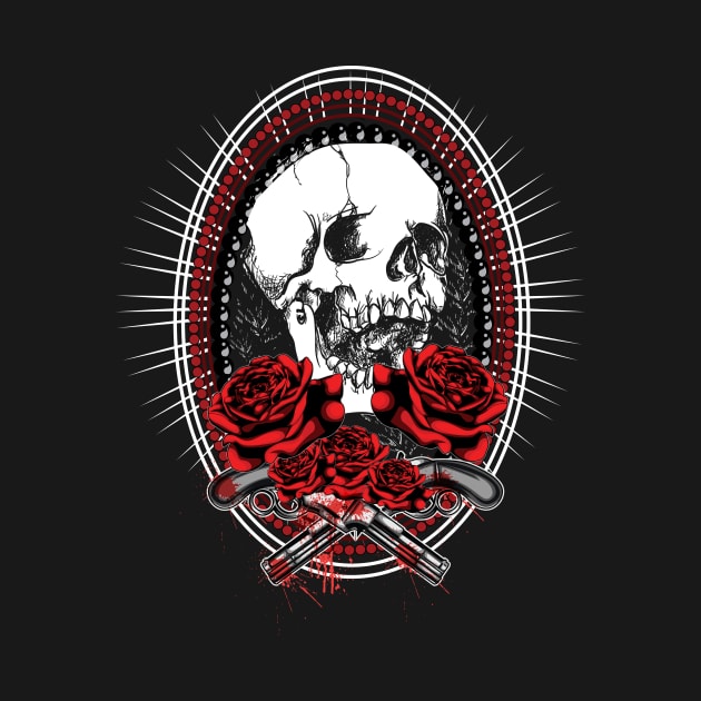 Skull Rose Skeleton by Imutobi