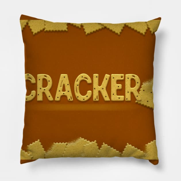 CRACKER Pillow by sad_kloun96