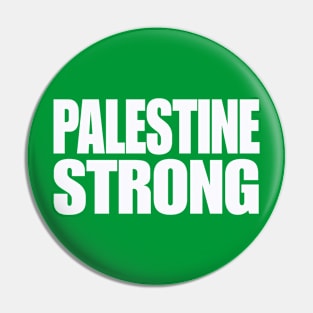 Palestine Strong - White - Back Pin