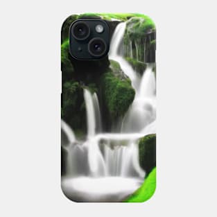 Abstract Landscape with Waterfall Phone Case