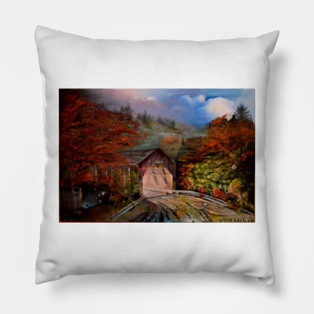 FORTY FIVE RIVER #1 Pillow by DureallFineArt